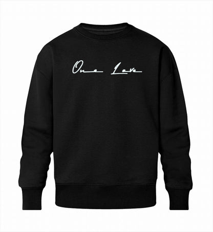 Schwarzes Sweatshirt Herren aus Bio-Baumwolle mit edlem Signature-Logo.