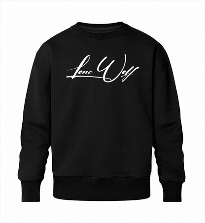 Männer Sweatshirt aus Bio-Baumwolle in der Farbe schwarz mit Signature-Element.