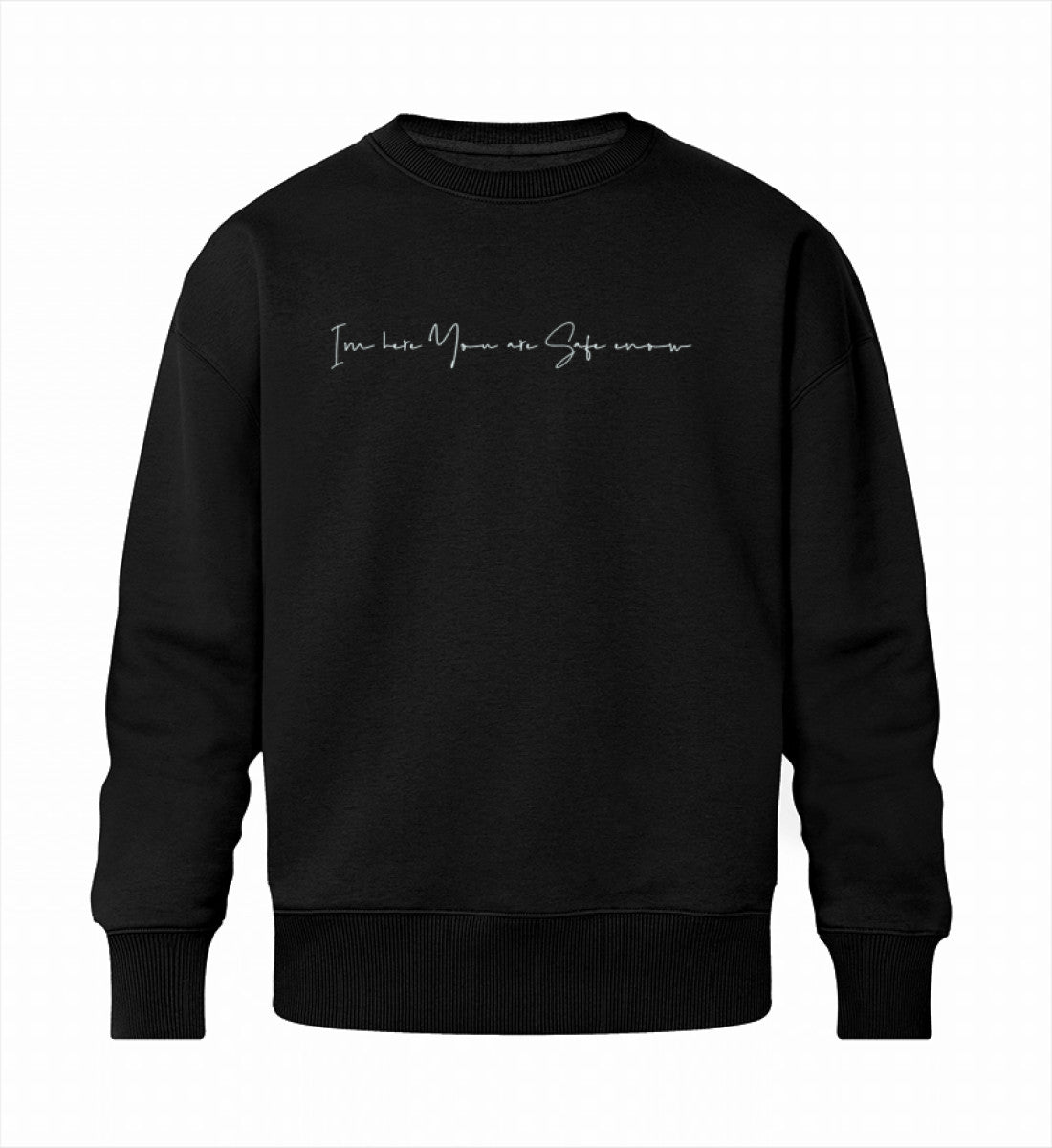 Schwarzes Herren Sweatshirt aus Bio-Baumwolle stylisch und bequem