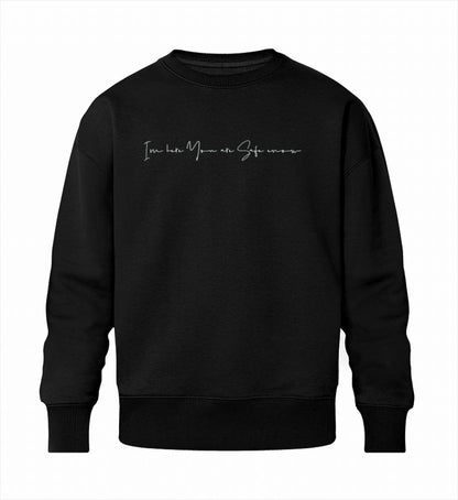 Schwarzes Herren Sweatshirt aus Bio-Baumwolle stylisch und bequem