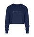 Stilvolles Cropped Sweatshirt mit luxuriösem Signature-Design, ideal für einen strahlenden Look.