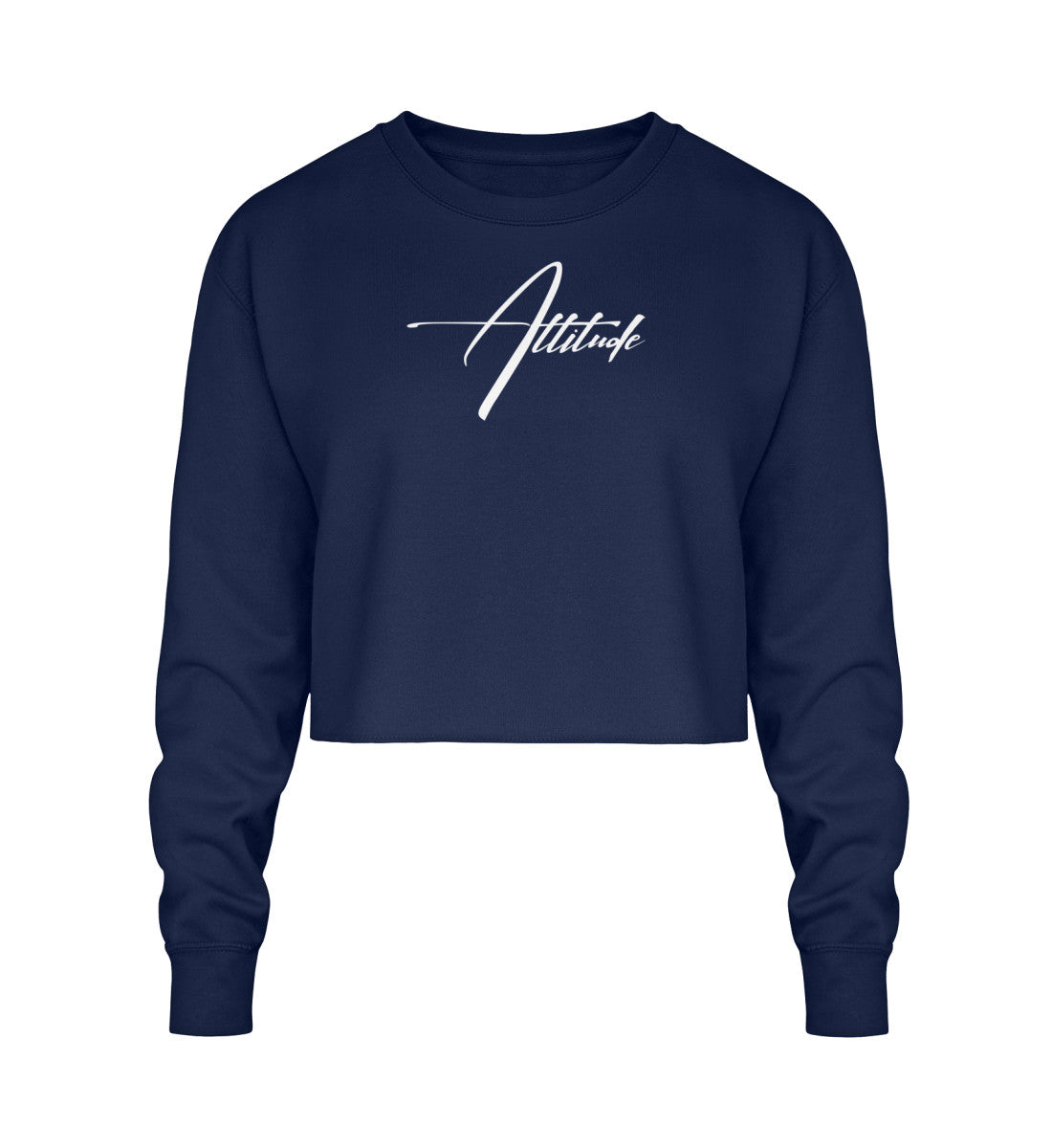 Cropped Sweatshirt veredelt mit einem einzigartigen Signature design hochwertig lässig und bequem