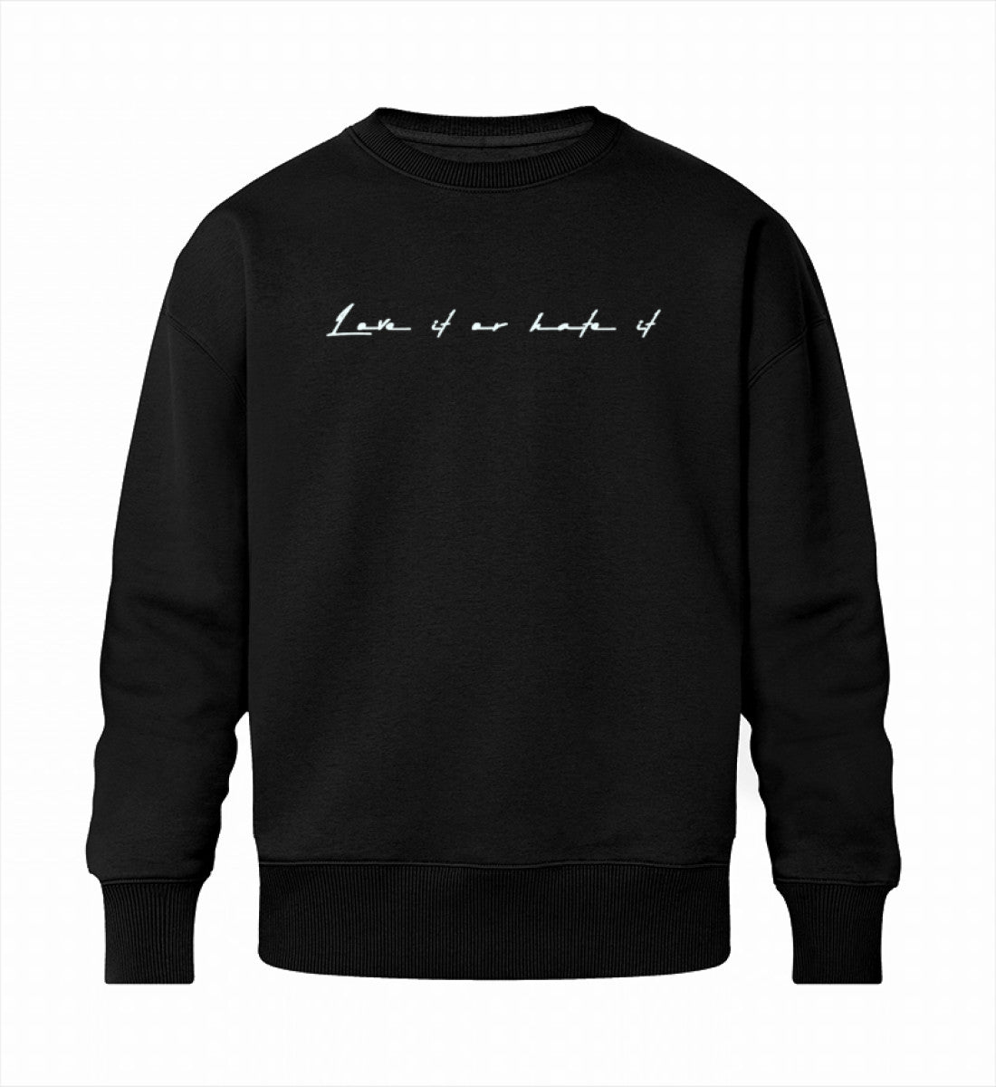 schwarzes Männer Sweatshirt aus Baumwolle mit exklusivem Design