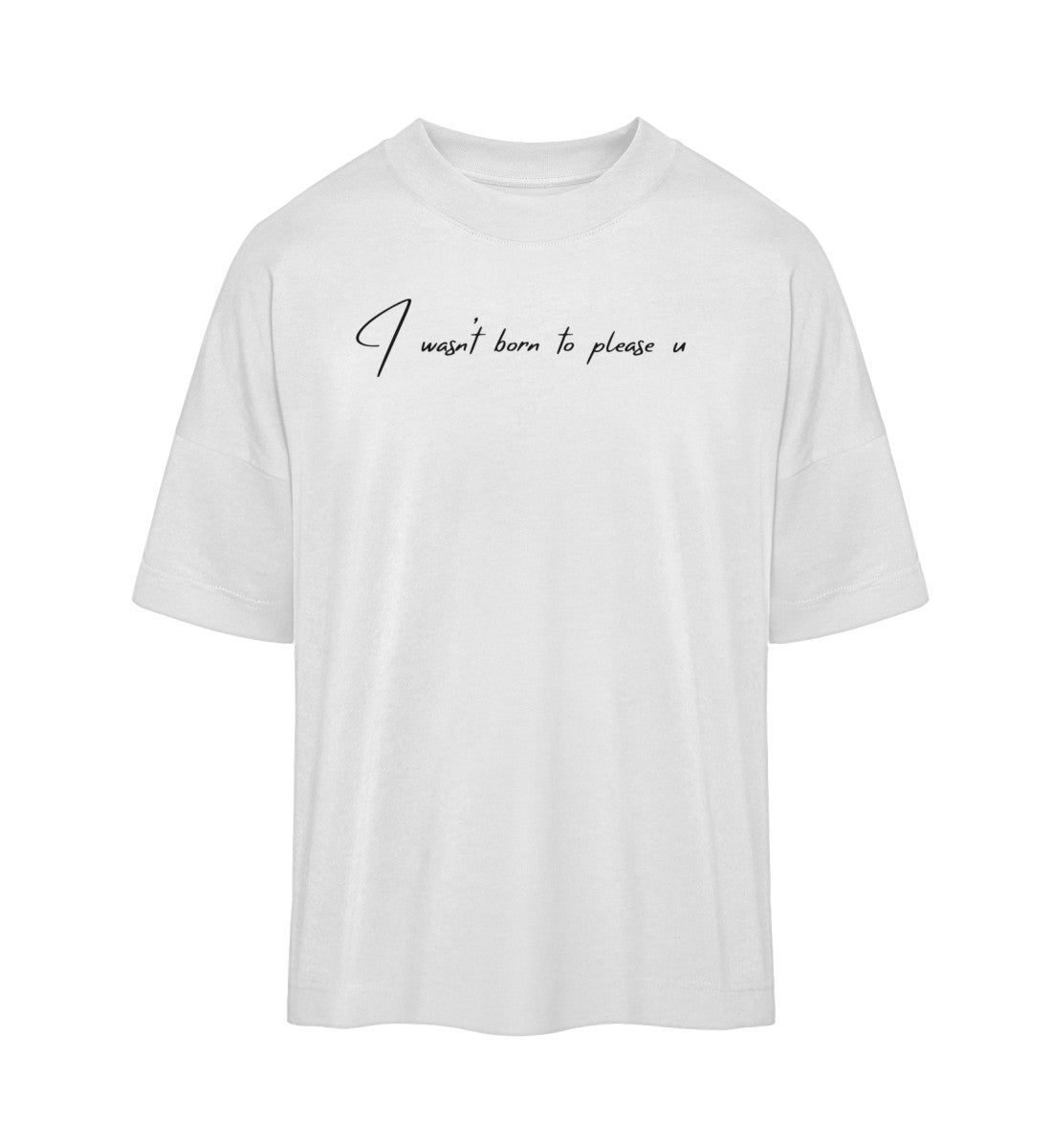 hochwertiges Oversized T-shirt Bio Baumwolle mit einem markanten Signature design