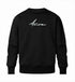 Schwarzer Pullover Herren aus nachhaltiger Baumwolle mit Signature Design