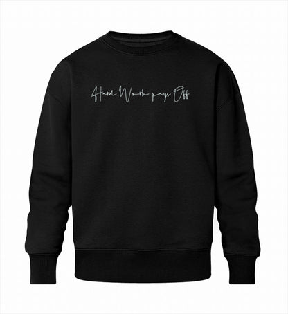 Schwarzes Herren Sweatshirt aus Bio-Baumwolle mit elegantem Design