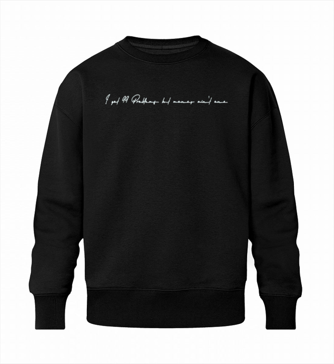 Schwarzes Sweatshirt Herren aus Baumwolle mit zeitlosem Signature-Design