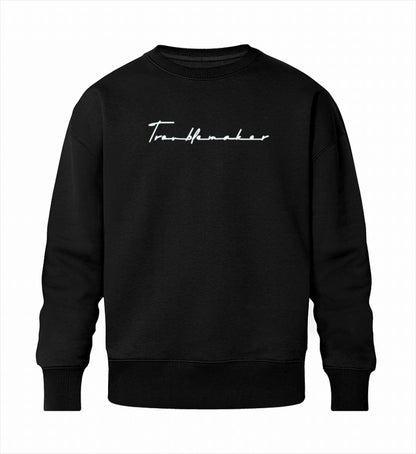 Schwarzes Männer Sweatshirt aus Bio-Baumwolle mit Signature-Design.