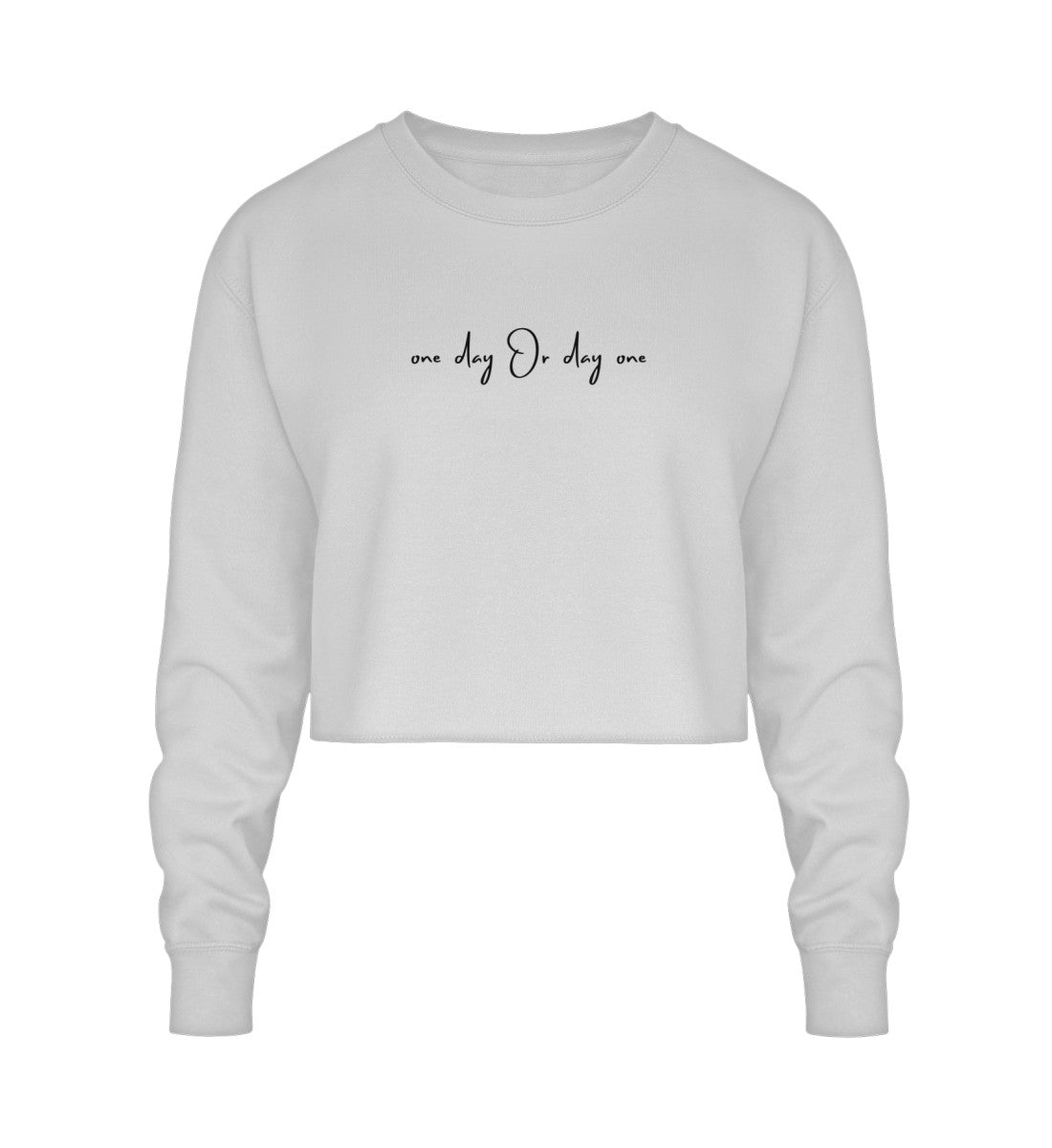 Funktionales und elegantes Cropped Sweatshirt mit inspirierendem Design für aktive Frauen.