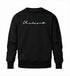 Schwarzes Männer Sweatshirt aus Bio-Baumwolle mit Signature-Logo