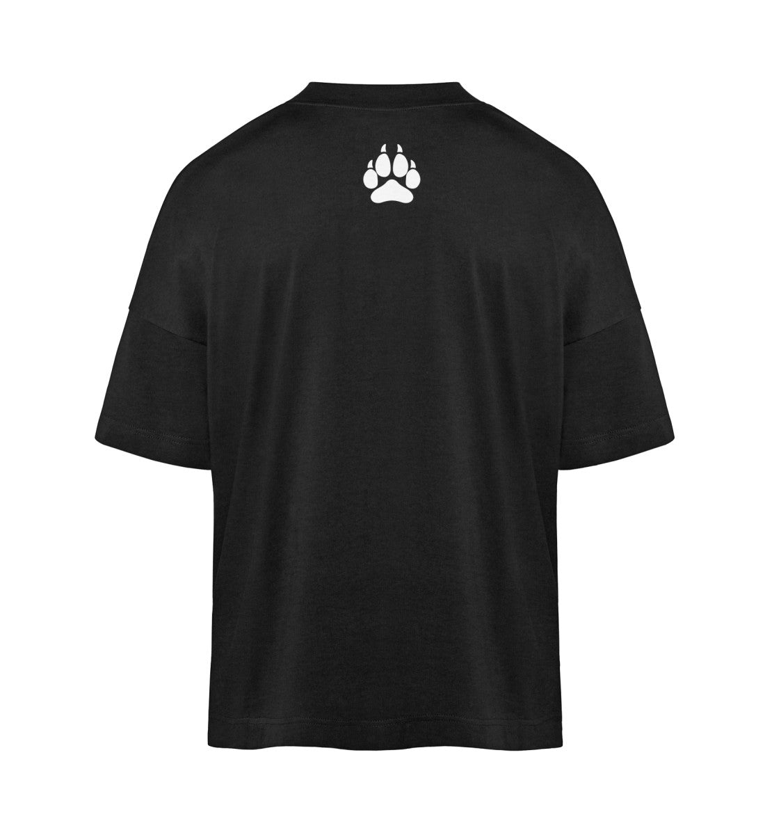 oversized t-shirt Rückseite mit einem wolf pfoten design 