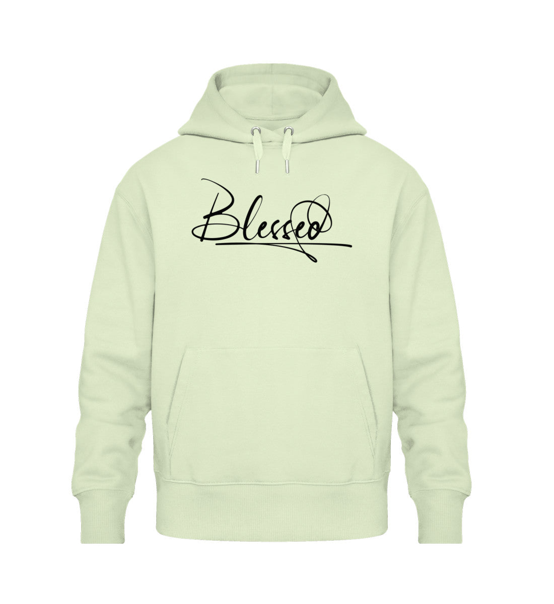 Herren oversized hoodie in pistazien farbe aus bio baumwolle hochwertig bequem und stylisch