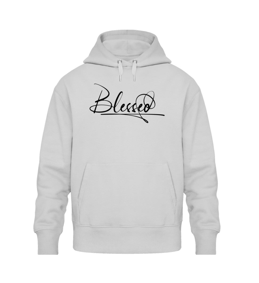 Herren oversized hoodie grau aus bio baumwolle hochwertig bequem und stylisch