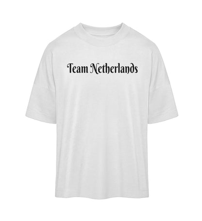 oversized t-shirt aus bio baumwolle veredelt mit einem team netherlands design umweltfreundlich hochwertig und bequem 
