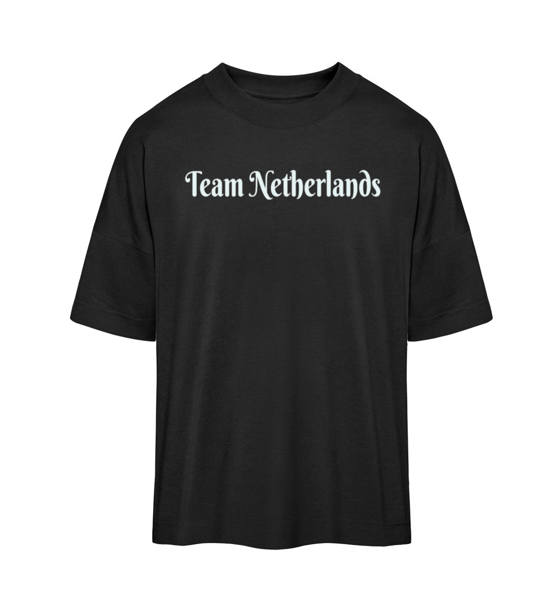 oversized t-shirt aus bio baumwolle veredelt mit einem team netherlands design umweltfreundlich hochwertig und bequem 
